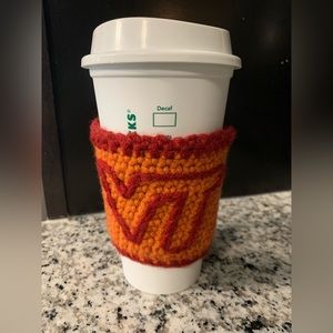 Virginia Tech Hokies Knitted Coffee Koozie/Hugger